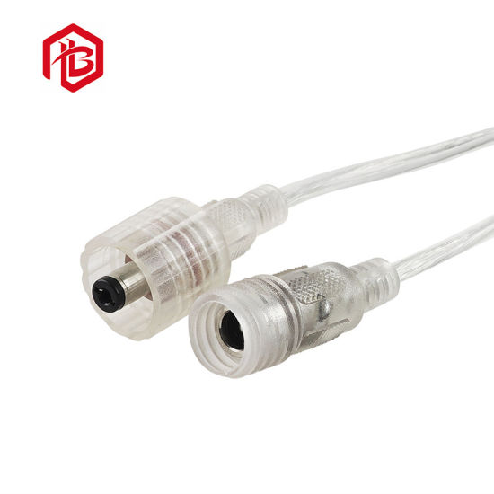 Câble noir blanc taille 2*0.3mm PVC DC connecteur