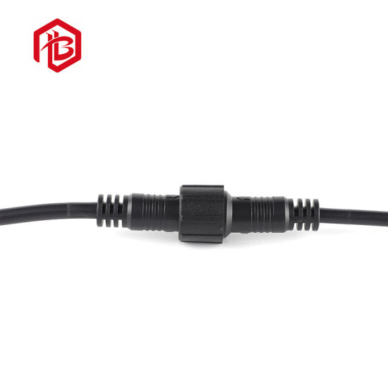 Noir/Blanc Mâle Femelle LED Grand Connecteur M18 6 Broches